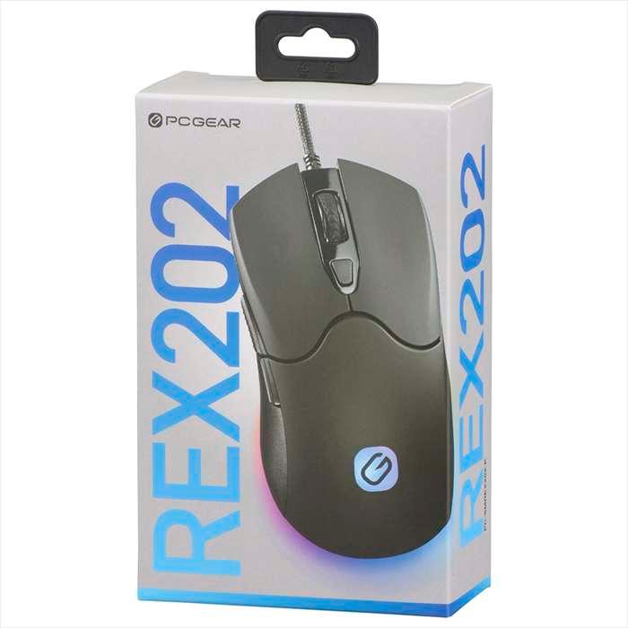 ゲーミングマウス REX202（有線接続 USB Type-A/RGBバックライト