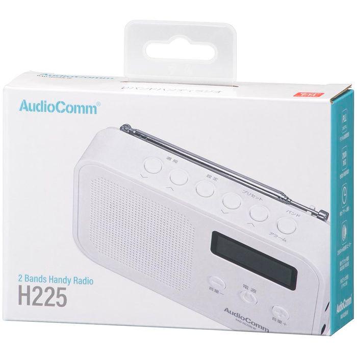 コンパクト卓上ラジオ （ワイドFM 乾電池・ACの2電源 単4形×3本使用