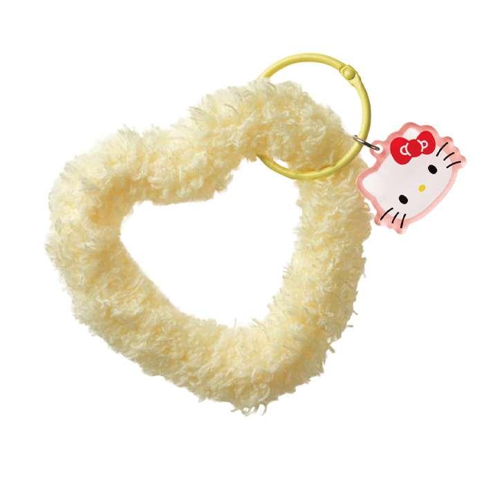 即日出荷 サンリオキャラクターズ ファーハンドストラップ ハローキティ ふわふわ ファー