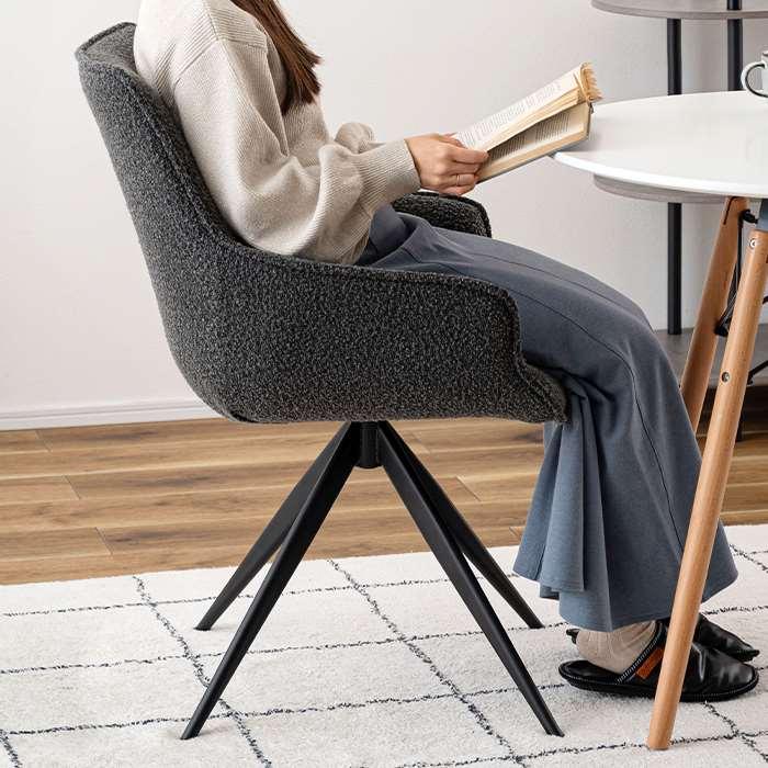 北海道・沖縄・離島配送不可 代引不可 回転アームチェア イス 椅子