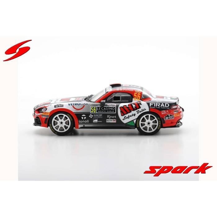 スパーク 1/43 Abarth 124 ラリー RGT No.56 2019 WRC ラリー・モンテカルロ E.Brazzoli/M.フェノーリ S5988の画像