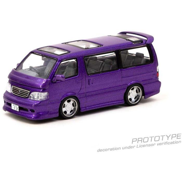 Tarmac Works 1/64 Toyota Hiace Wagon Custom Purple