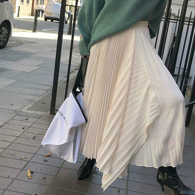 プリーツスカート ボトムス シフォン アシンメトリー マキシ丈 ロング丈 ロンスカ ロングスカート ホワイト 韓国 Mme3999 Mme3999 Dress Bird 通販 Yahoo ショッピング