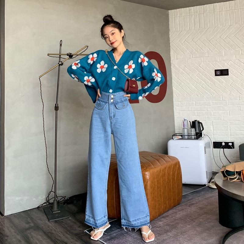 カーディガン ニット 花柄 Vネック ボタン ショート丈 羽織り 長袖 セーター 袖ボリューム 韓国 Mme4970 Mme4970 Dress Bird 通販 Yahoo ショッピング