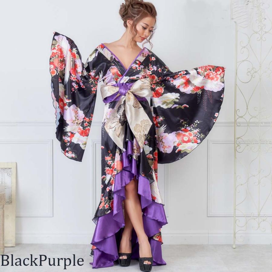 花魁 コスプレ ロング 仮装 和服 着物 ドレス よさこい 衣装 セクシー