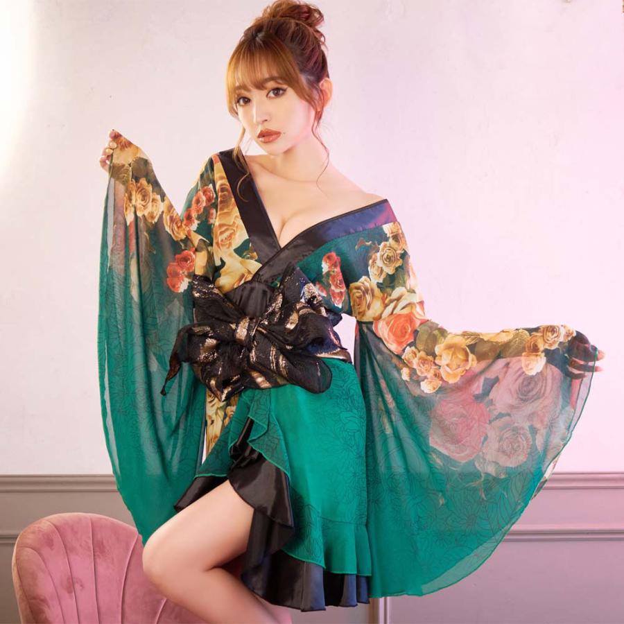 花魁 コスプレ ミニ ショート丈 仮装 和服 着物 衣装 芸能人衣装 記者