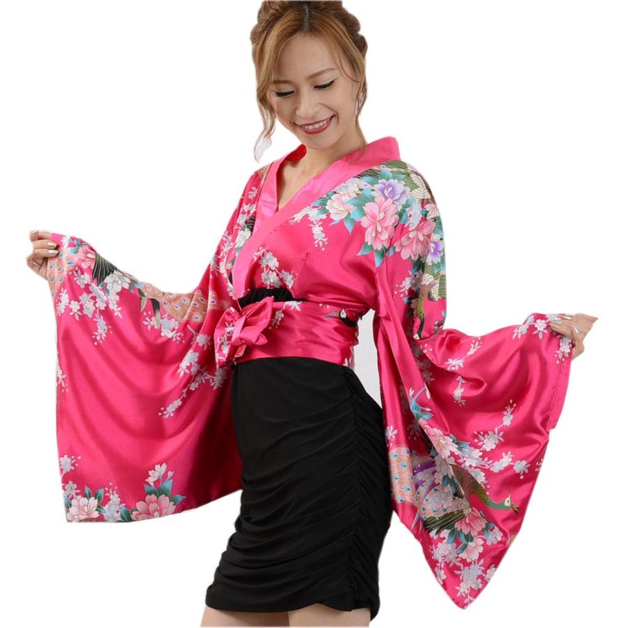 花魁 コスプレ ワンピースタイプ孔雀柄スカート部分ストレッチ花魁着物ミニドレス 着物コスプレ 着物ドレス イベント衣装 コスチューム 超paypay祭特価 86 0328 ドレスアンドカジュアルマーケット 通販 Yahoo ショッピング