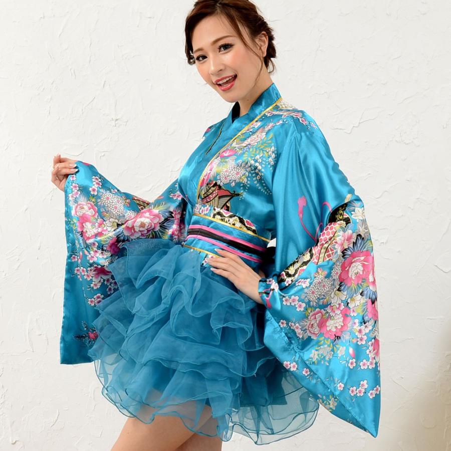 花魁 コスプレ 着物 着物ドレス ダンス衣装 パニエ セットアップ 上下 