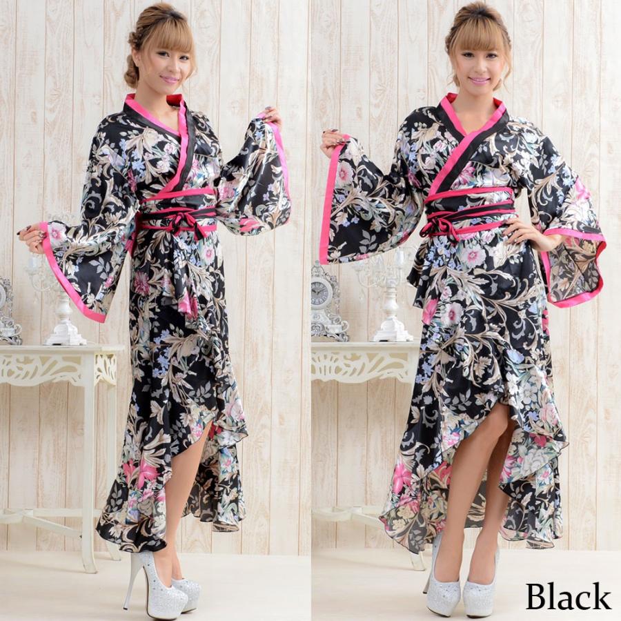 花魁コスプレ 着物ドレス 和柄 コスチューム ステージ衣装 舞台衣装