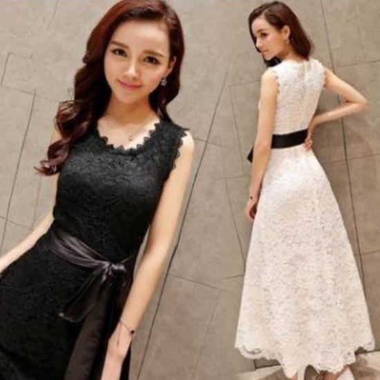 結婚式 ロング ドレス ワンピース 白 ホワイト 黒 ブラック Aライン 総