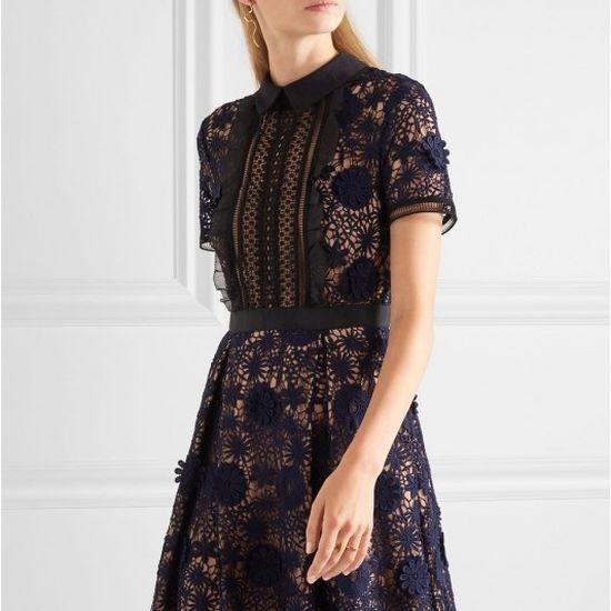 エレガント刺繍パーティードレス ボタニカル柄刺繍レースドレス 結婚式 成人式 二次会 同窓会