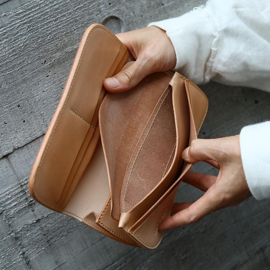 ORDER ITEM］GODFISH LEATHER 栃木レザー ロングウォレットミシン