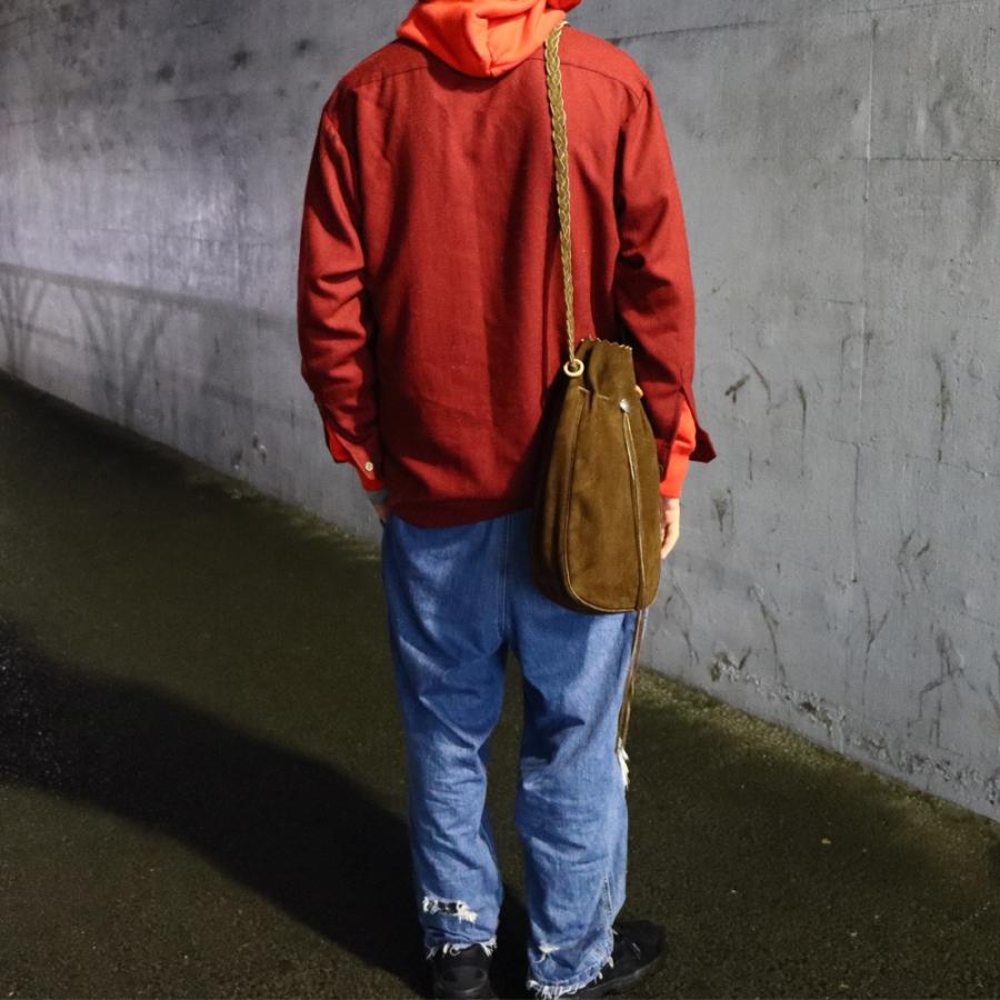 Ta.tun様 ディアスキン巾着　焦茶スエード 楽天市場】TADY&KING 1点物 ディアスキンコンチョ付巾着バッグ