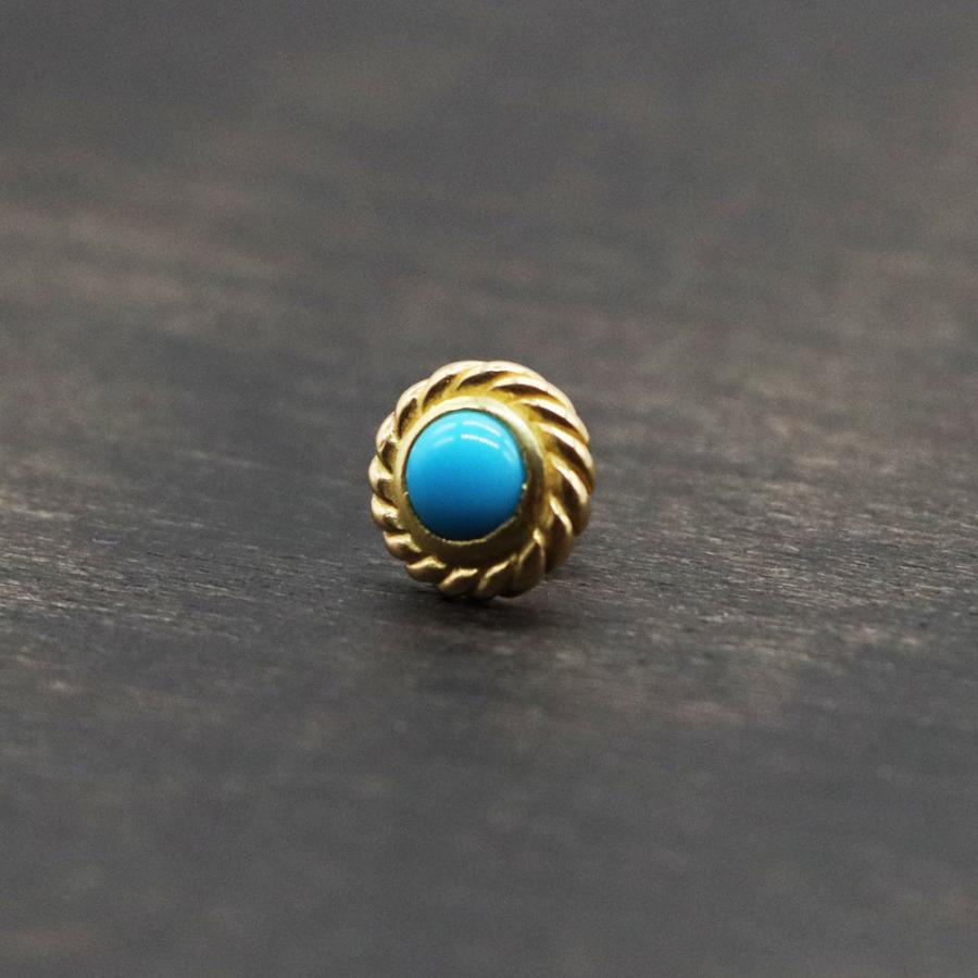 TADY&KING 金縄ターコイズピアス tady&king タディアンドキング TADY&KING 金縄ターコイズピアス tady&king タディアンドキング