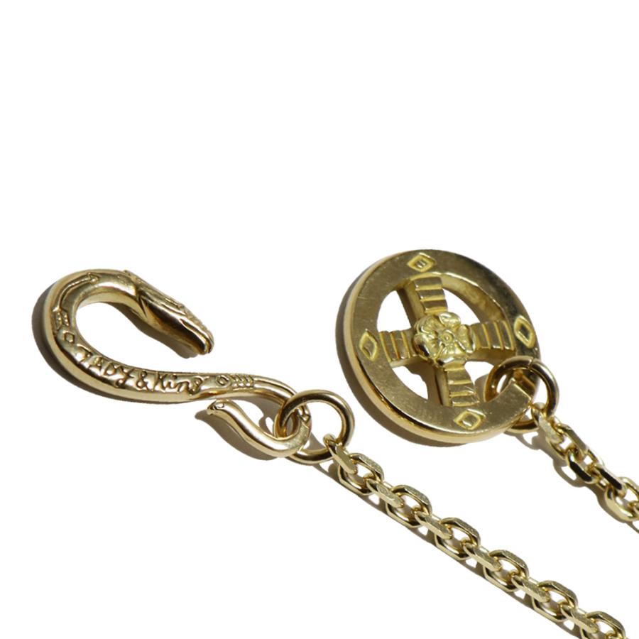 全金チェーン K18 細角 45cm タディアンドキング TADY&KING ゴールド