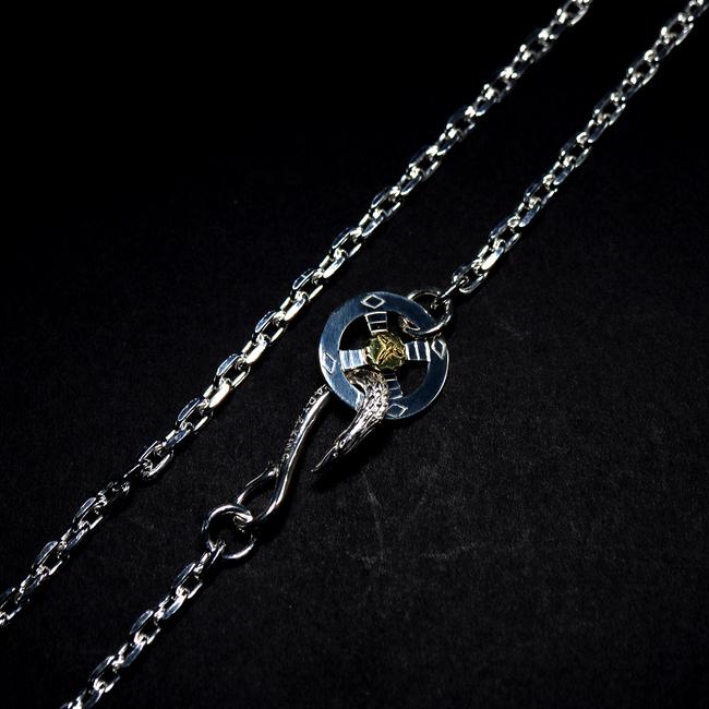 TADY&KINGイーグルフック＆ホイール太角チェーン (K18ウルフ）49ｃｍ TADY&KINGイーグルフック＆ネイティブホイールSV付きチェーン細