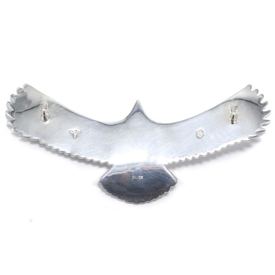 シルバー925素材　ターコイズ付き　頭金イーグル　sサイズ　カスタム用 316L 特大 頭金 イーグルネックレス カスタム ターコイズ