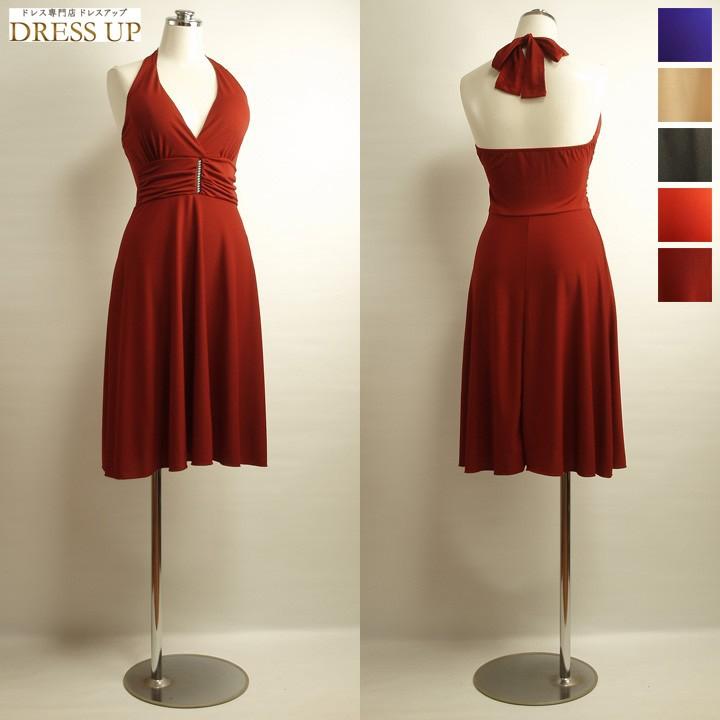 ミニドレス ミディアム パーティードレス ホルターネック パーティードレス ダンス衣装 ラテン カラバリあり ワインレッド E2192rmf E2192rmf ドレス専門店 Dress Up 通販 Yahoo ショッピング