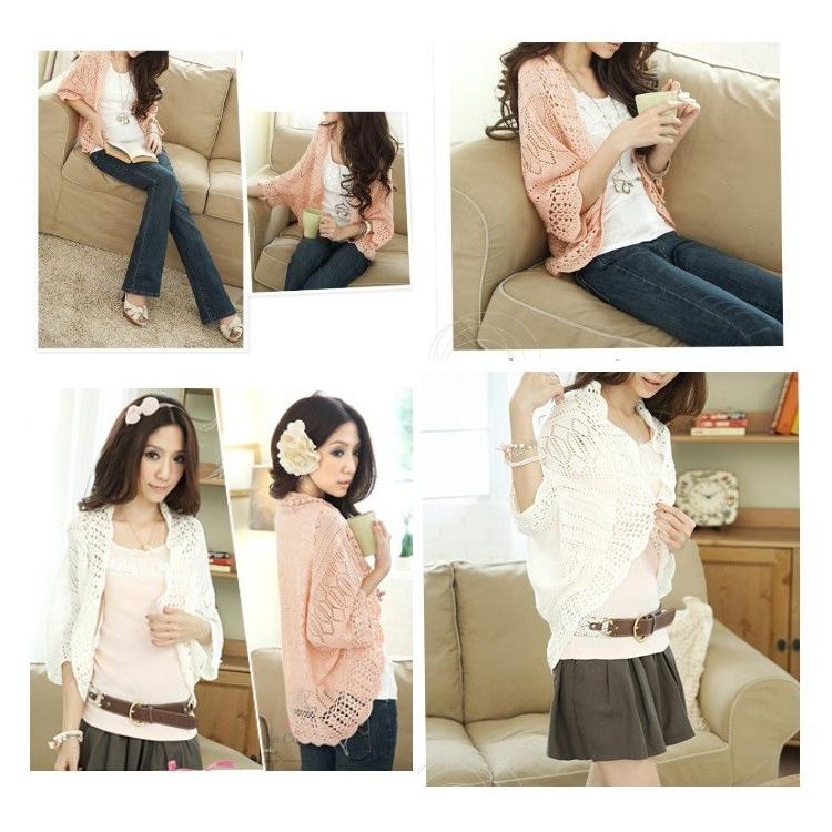 カーディガン １０色 ドルマン レディース 女性 ファッション 超人気新品 七分袖 透かし編み かぎ編み 春 かぎあみ 秋 オフィス 同窓会 食事会 夏 カジュアル 女子会
