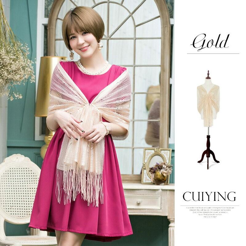 ショール ７色 フォーマル 大判 パーティードレス ワンピース 結婚式 お呼ばれ 謝恩会 同窓会 春 夏 秋 レース ストール 羽織もの パーティー 衣装 Bs 17 04 02 ドレス通販 ホワイトラブ 通販 Yahoo ショッピング