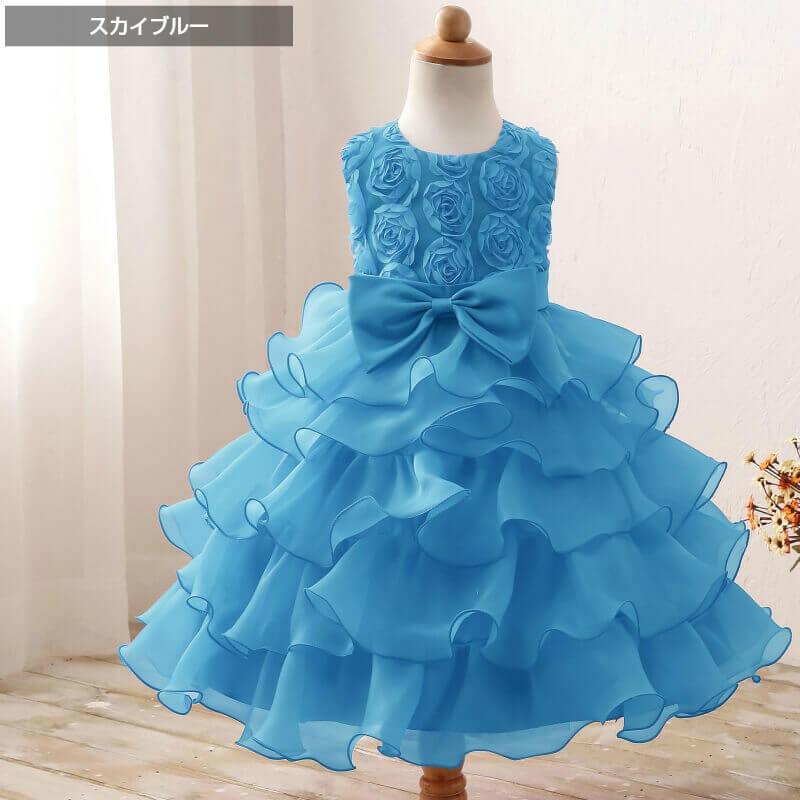 子供ドレス ノースリーブ 子供服 カラードレス  ワンピース フワラーガール 子どもドレス 可愛い 衣装 女の子｜dress-whitelove｜11