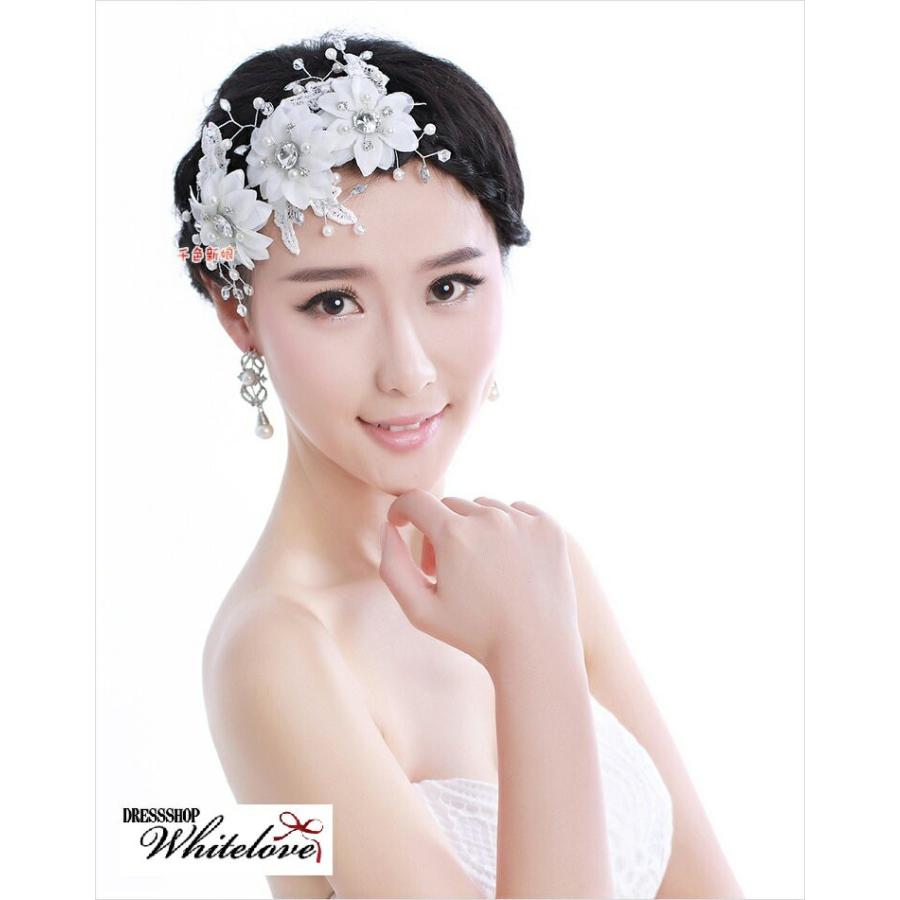 ヘアーアクセサリー ヘアアクセサリー ボンネ ヘッドドレス 花 