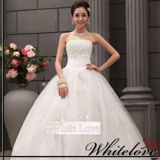 ウェディングドレス ロングパニエのセット 豪華ラッピング無料 送料無料 ウエディングドレス プリンセス Aライン ロングドレス 二次会 花嫁 ベアトップ 衣装