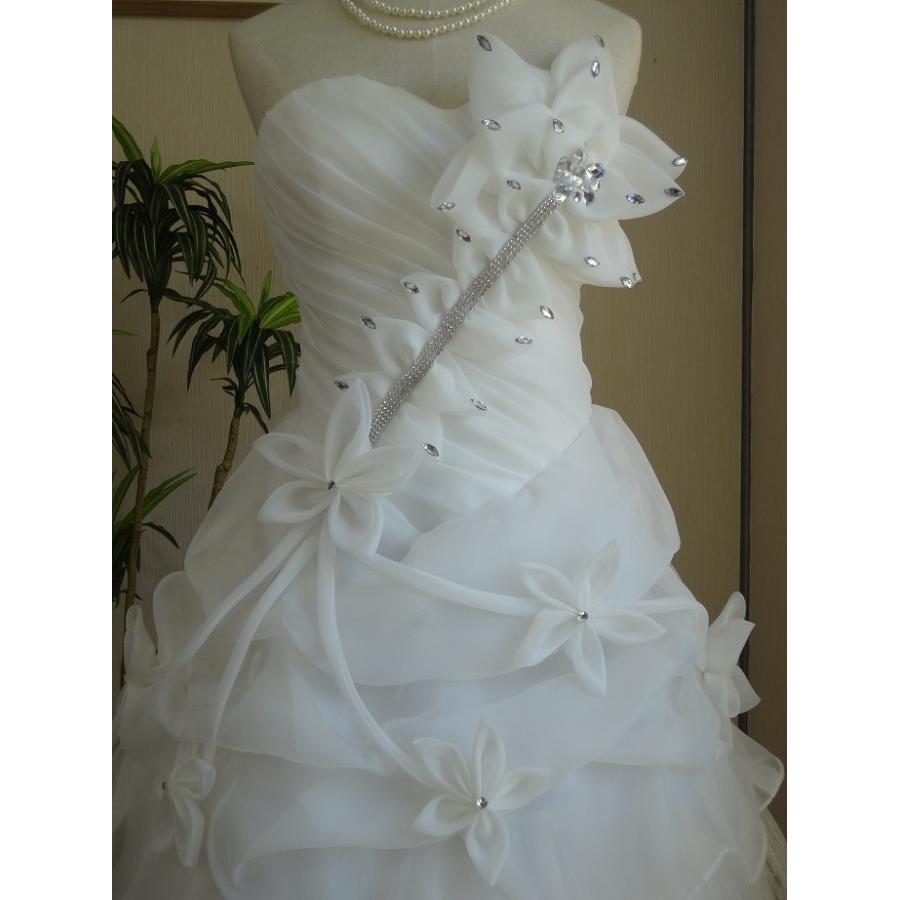 ウエディングドレス ミニドレス ウェディングドレス 結婚式 花嫁 二次会 発表会 演奏会 ミニ ドレス 衣装 白 ホワイト ファスナー ベア