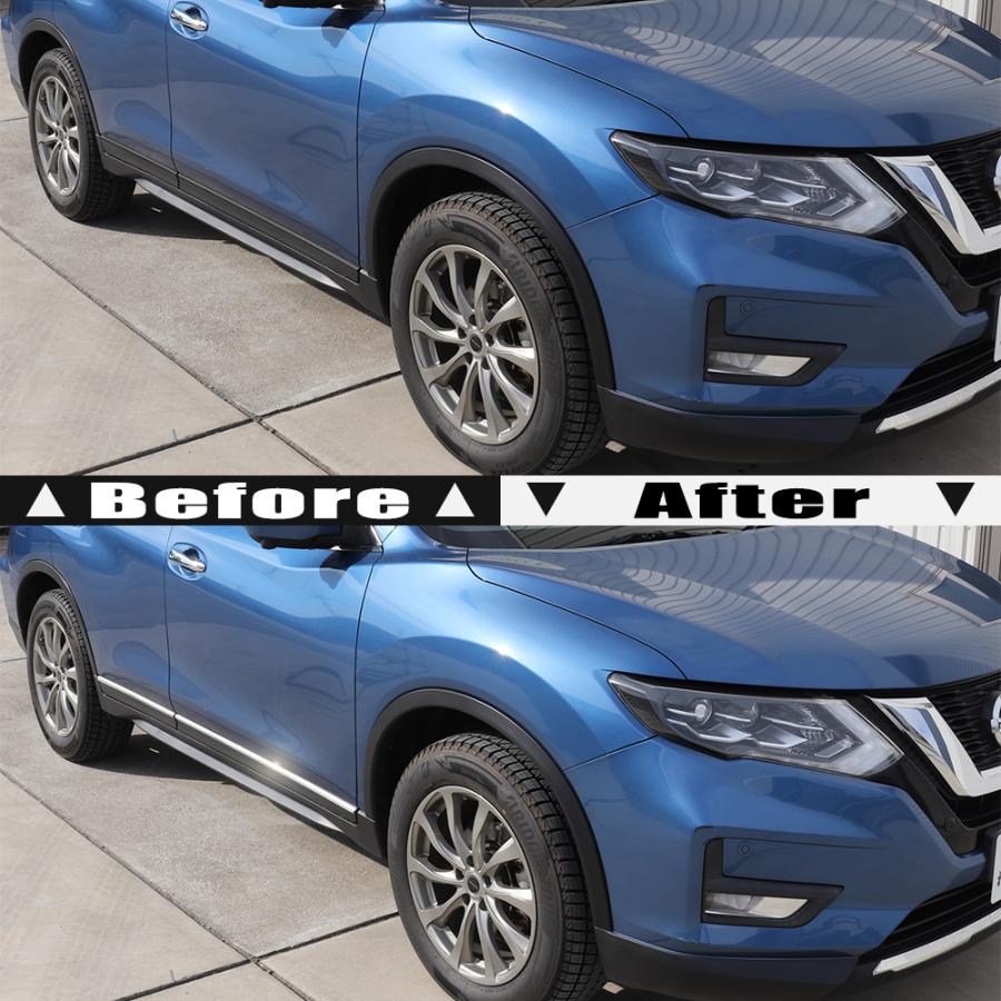 日産 エクストレイル X-TRAIL T32 専用 鏡面 ステンレス 製 サイド
