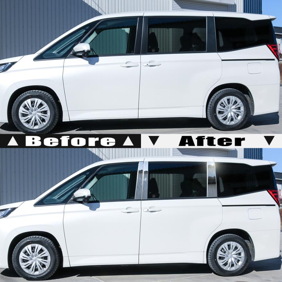 トヨタ ノア ヴォクシー 90 95 系 鏡面 バイザー無車用 ステンレス