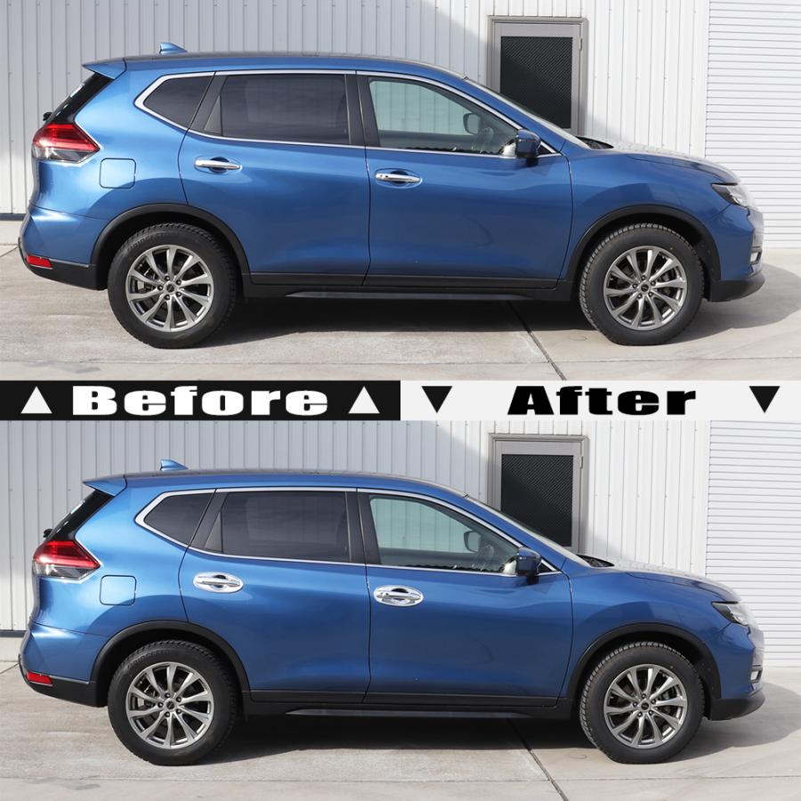 日産 エクストレイル X-TRAIL T32 クローム メッキ ドア ハンドル