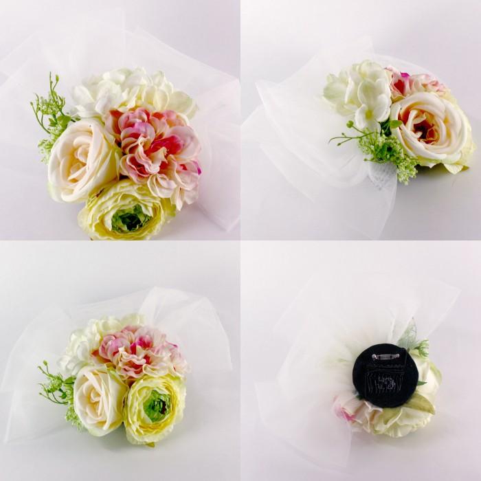 ヘッドドレス チュール ウェディング 花 ホワイト 白 ヘッドピース ヘッドコサージュ パーティー用ヘッドドレス Hiila イーラ Dd Hl Hd 42 ウェディング通販ドレスアンドレス 通販 Yahoo ショッピング