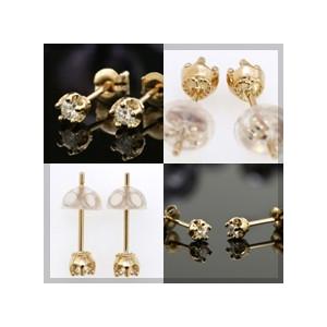 一粒ダイヤ ピアス K18 18金 ゴールド ダイヤモンド レディース 女性 プレゼント 贈り物 18k 送料無料 ホワイトデー プレゼント ギフトの画像