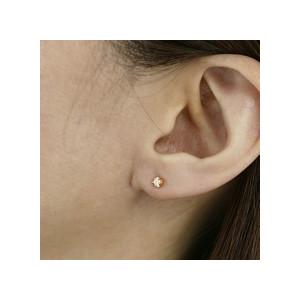 一粒ダイヤ ピアス K18 18金 ゴールド ダイヤモンド レディース 女性 プレゼント 贈り物 18k 送料無料 ホワイトデー プレゼント ギフトの画像