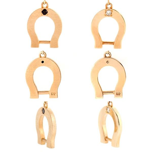 ペア ペアルック カップル ペアブレスレット ペアアンクレット 馬蹄 K10 10金 イエローゴールド＆ダイヤモンド ホワイトデー プレゼント ギフトの画像