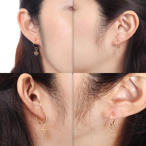 チャーム ゴールド ピアス パーツ K18 18金 gold イヤーカフ イヤー 