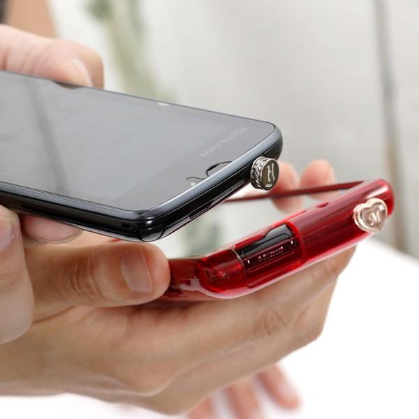 スマホ イヤホンジャック アクセサリー イニシャル ペア カップル