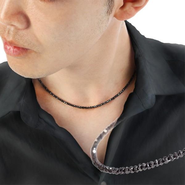 天然ブラックダイヤモンド ネックレス ブラック ダイヤ 30ct グレード AAA メンズ レディース ユニセックス ホワイトデー プレゼント ギフトの画像