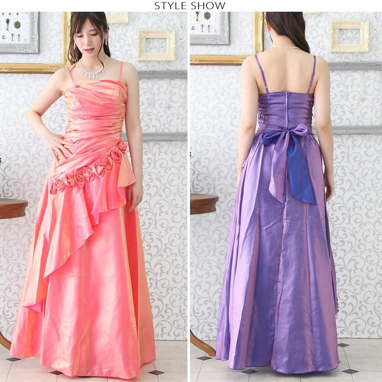 ジュネビビアン 高級 ロングドレス パーティー 演奏会 フラワー ピンク ジュネビビアン 高級 ロングドレス パーティー 演奏会 フラワー