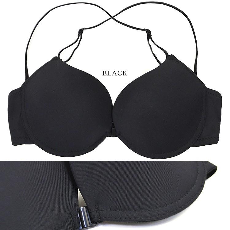 クロスストラップブラ 見せブラ 背中見せ 脇高 メール便 バッククロス