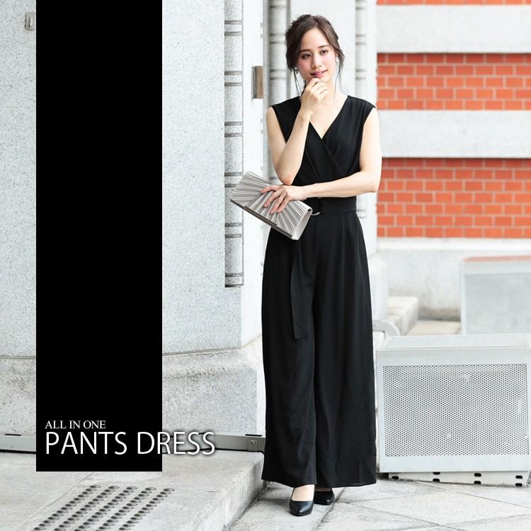 パーティードレス 結婚式 パンツドレス 大きいサイズ 送料無料 リング  