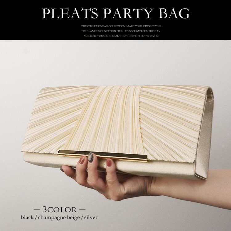 パーティーバッグ 結婚式 黒 クラッチ バッグ レディース 2way 送料 