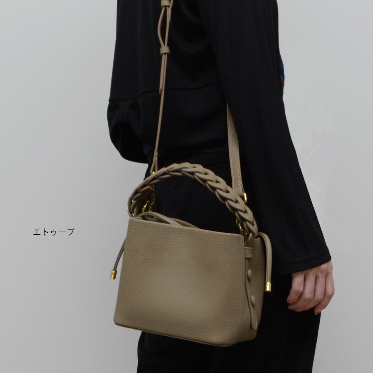 本革 バッグ レディース ショルダーバッグ 小さめ 2way バケツ型 