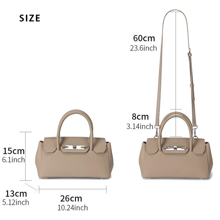 本革 ショルダーバッグ レディース 通勤 ハンドバッグ 黒 横長 2way 斜
