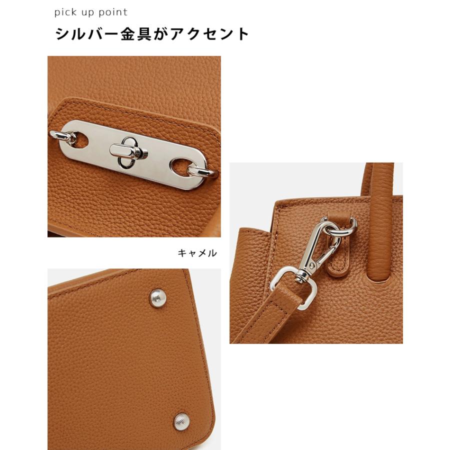 本革 ショルダーバッグ レディース 通勤 ハンドバッグ 黒 横長 2way 斜