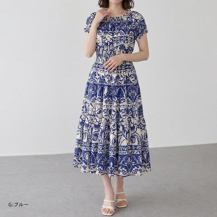 ワンピース 夏 半袖 レディース リゾート ロングワンピース 涼しい