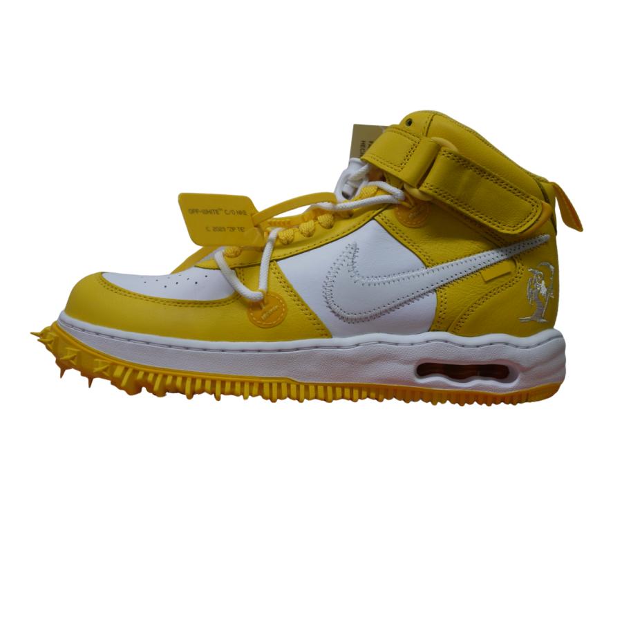 NIKE OFF-WHITE AIR FORCE 1 MID SP LTHR white/wht-varsity maize 