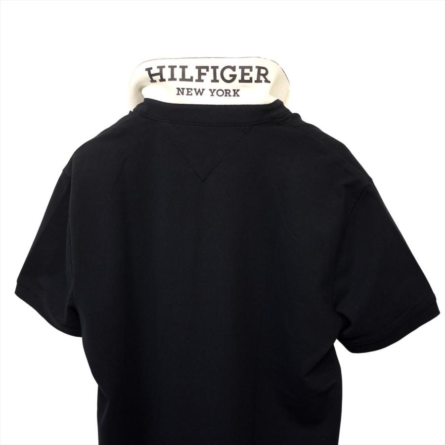   - 新品 トミーヒルフィガー M 刺繍ロゴ ストレッチ ポロシャツ 紺 ゴルフにも TOMMY HILFIGER（トミー・ヒルフィガー） 【並行輸入品】新品