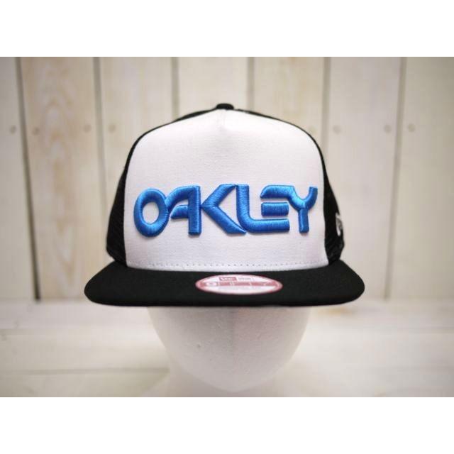 NEW ERA OAKLEY ニューエラｘオークリー コラボ 立体刺繍ロゴメッシュキャップ OAKLEY FP TRUKER MESH SNAP-BACK CAP White｜dressonline｜02