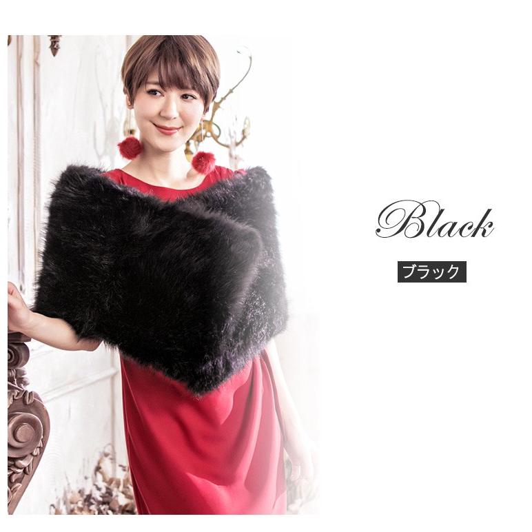DRESS+（ドレスプラス） ショール ストール 結婚式 ボレロ ファー
